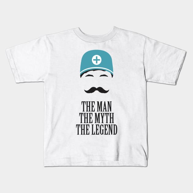 Murse - Male nurse - Heroes Kids T-Shirt by Crazy Collective